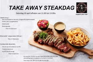 Take away Steakdag 10 april @ MAC