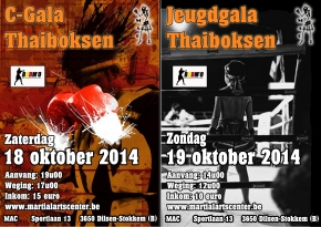 Thaiboksweekend @ MAC in oktober 2014