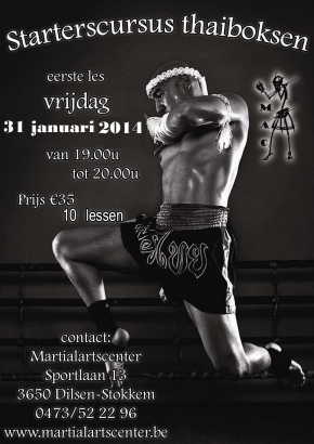 Beginnerslessen Thaiboksen op  31 januari 2014