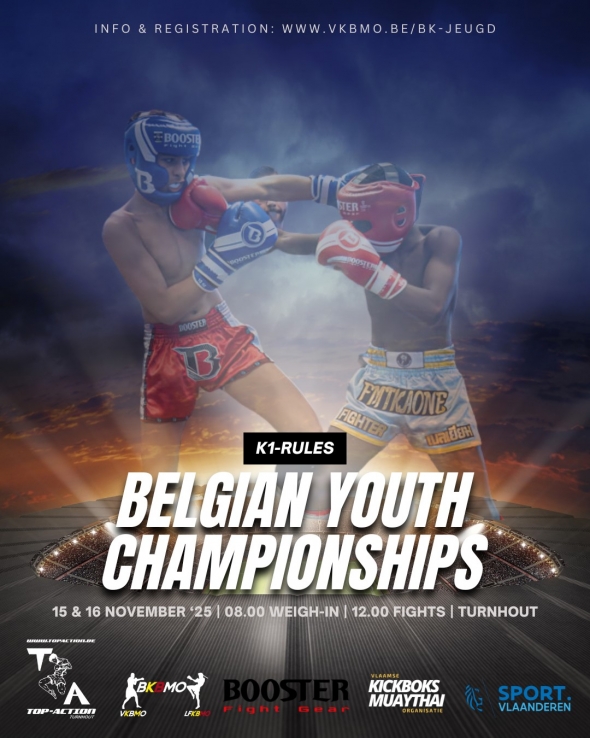 Brajan,Siem,Valentina,Milan en Rik op het BK youth K1 te Turnhout 15 en 16 nov 25