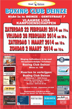 Vlaamse bokskampioenschappen in Deinze