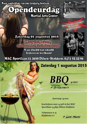 Opendeurdag MartialArtsCenter op zaterdag 1 aug 2015