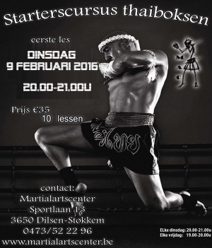 Startcursus thaiboksen begint op 9 februari 2016