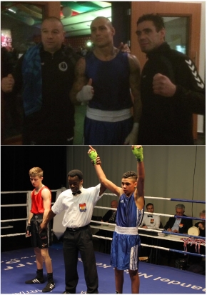 Junior en Jawad boksen ZuidNL kampioenschappen 31 januari in Heerlen