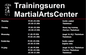 Trainingsuren en contributie MAC vanaf 1 augustus 2018