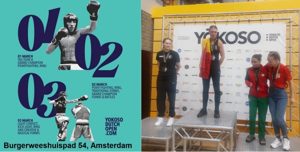 Gina goud in Amsterdam op de Dutch open Yokoso 2 maart 24