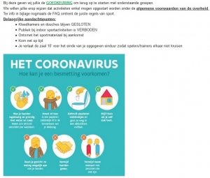 Corona update: Heropstart jeugd (tem 12 jaar) vanaf vrijdag 20 nov