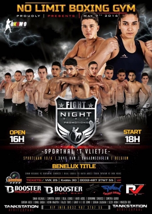 Dilan,Ismail en Kerem op Fightnight 7 mei 2016