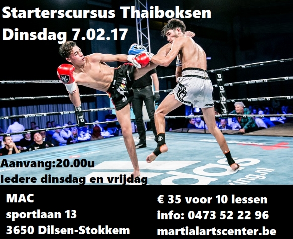 Starterscursus thaiboksen op 7 februari 2017