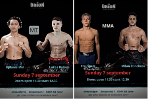 Lukas en Frej in Linne NL op 7 sept