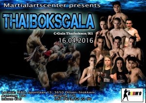 C-gala thaiboksen @ MAC 16 april